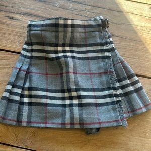 Authentic Burberry Infant Size 3 months Wrap Around Skirt Kilt